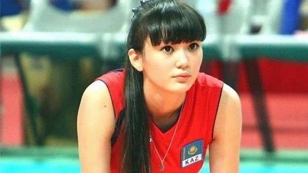 An international volleyball star's good looks have made her the center of attention. 