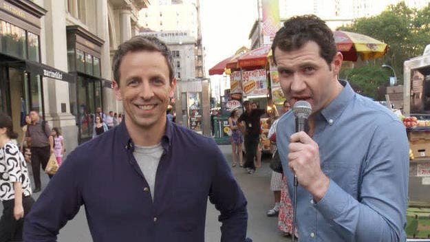 Here's the special Emmys edition of "Billy on the Street" featuring Seth Meyers.