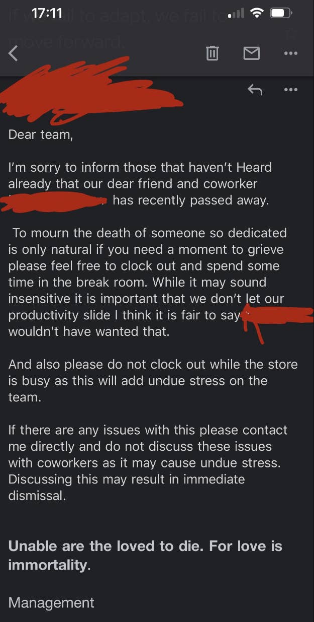18 Awful Bosses Who Cry "Nobody Wants To Work Anymore" While Mistreating Their Own Employees 1 "Unable are the loved to die. For love is immortality."