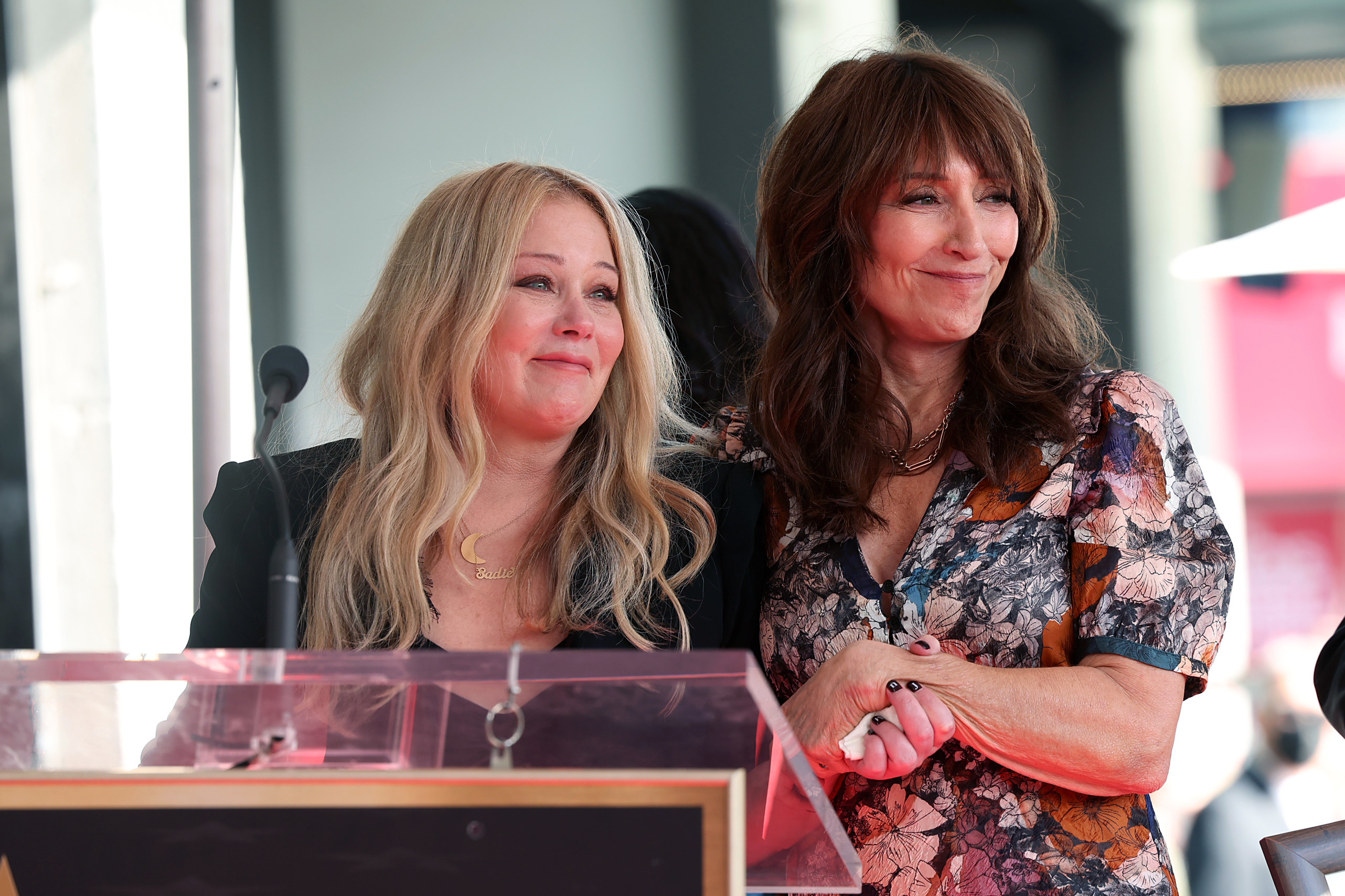 Christina with Katey Sagal at the ceremony
