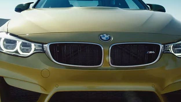 Watch a BMW M4 drift on an aircraft carrier.