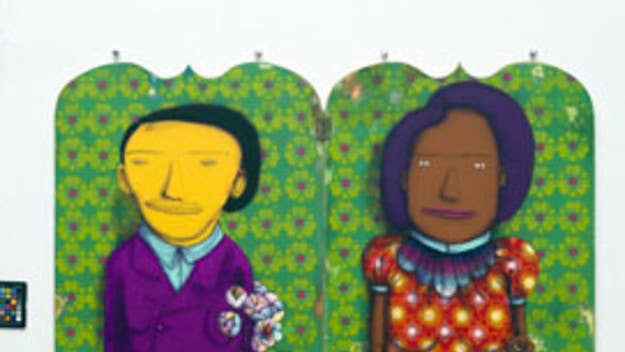 As Brazil makes its way into the World Cup quarter-finals, Brazilian art duo Os Gemeos opens an epic showcase of works at the Galeria Fortes Vilaça.