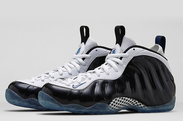 Foamposites black hot sale and white