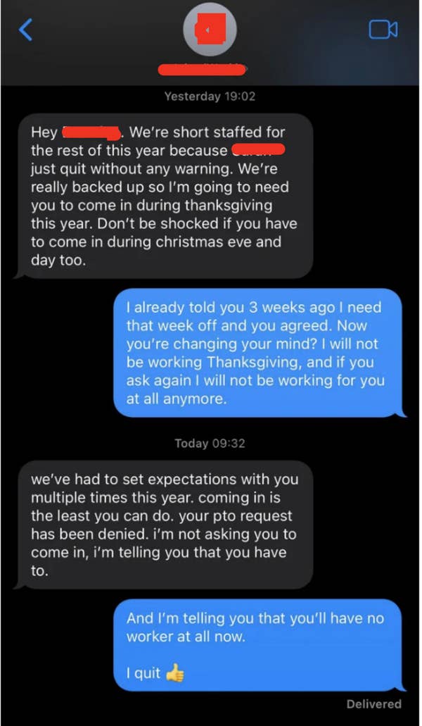 18 Awful Bosses Who Cry "Nobody Wants To Work Anymore" While Mistreating Their Own Employees 16 "And I'm telling you that you'll have no worker at all now. I quit."