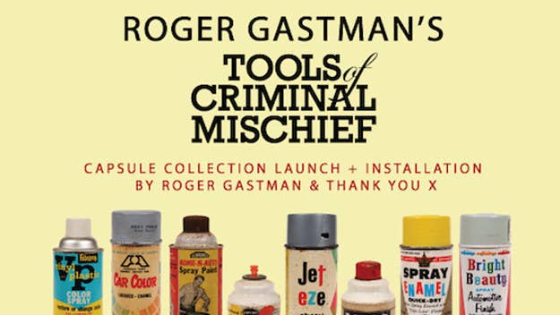 Roger Gastman collaborates with THANK YOU X on a capsule collection of t-shirts and other items.