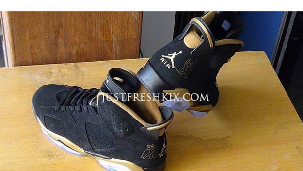 More previews of the possible Air Jordan VI "OVO" sneakers in collaboration with Drake.