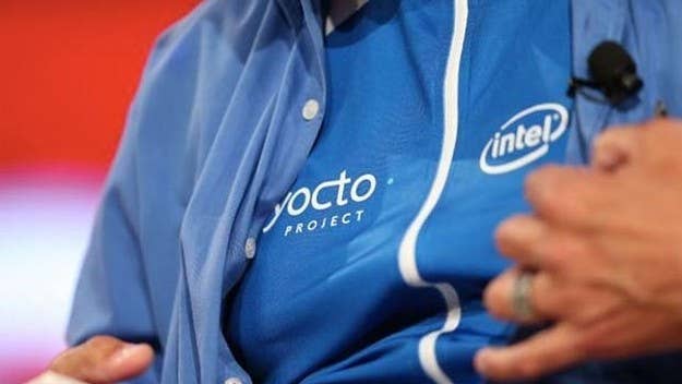 Intel reveals a new T-shirt that boasts its new Edison micro-computer inserted to track the wearers heart rate.
