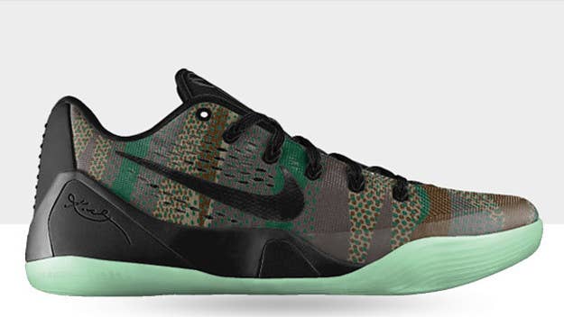 The pop art-inspired camo print option is now available for the Kobe 9 EM on NIKEiD. Customize these Kobes for $205.