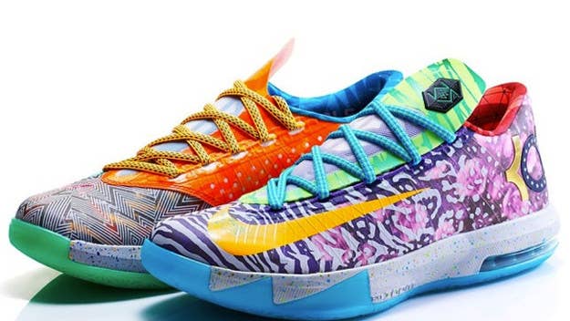 The "What the KD" VIs are dropping on Nike Store Europe and at select international retailers like Hanon on June 7.