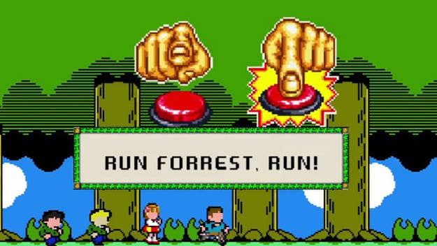 Check out CineFix and 8-Bit Cinemas NES version of the hit film "Forrest Gump"
