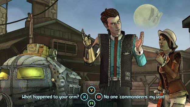 The first images of "Tales of the Borderlands" was released by developers Telltale Games and Gearbox Software