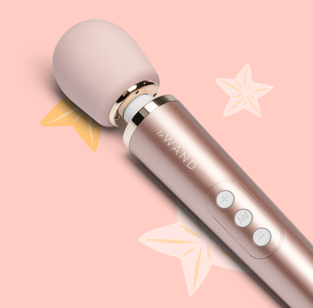Pink miniature wand vibrator