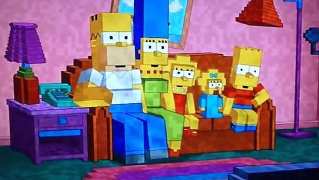 "The Simpson" did a "Minecraft" intro last night, the game's developer still suprised by game's success