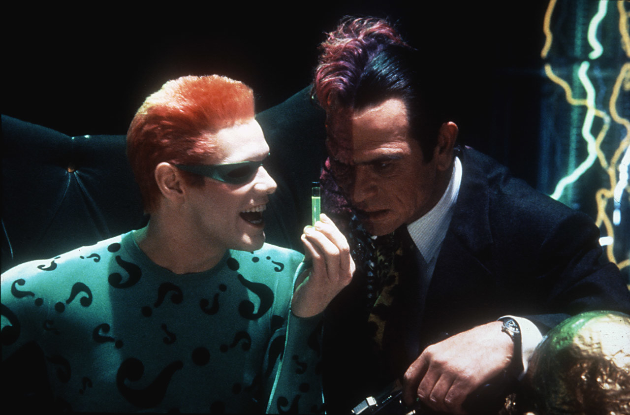 The Riddler and Two Face chat