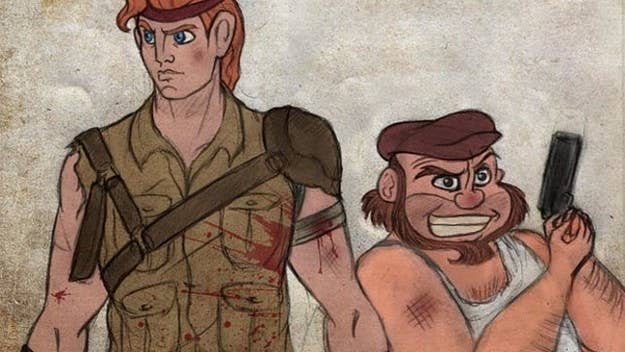 Disney characters have been reimagined as The Walking Dead survivors.