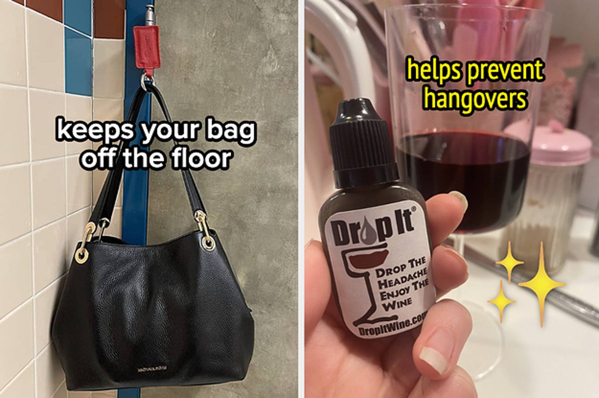 ladies you know you've all been there - no hook in the restroom and you  refuse to put your purse on the floor. Bagnet saves the…