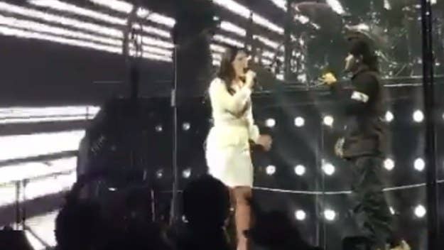 The duo performed the song in LA last night.