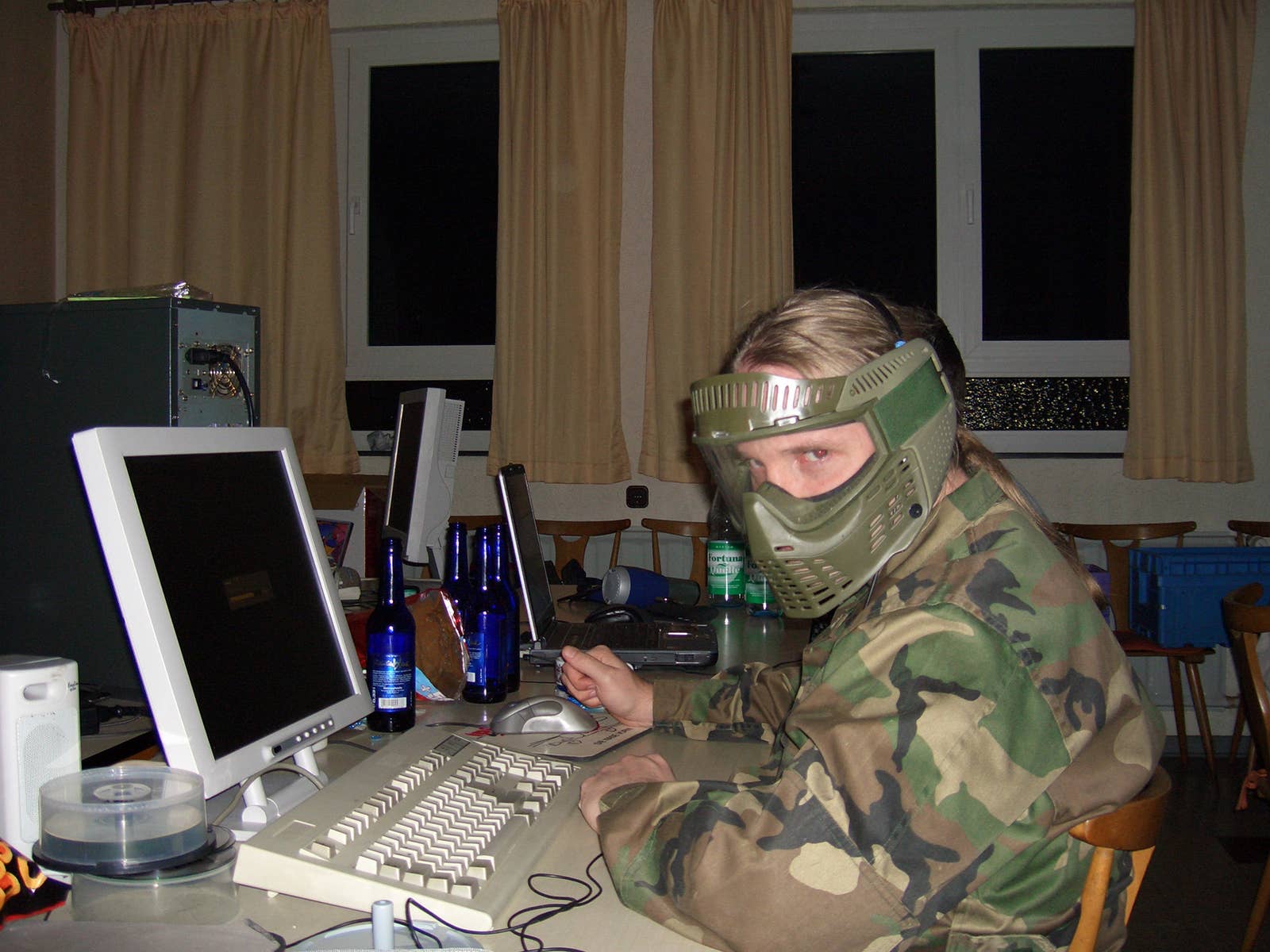 An image of someone at a LAN party