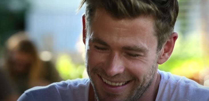 Chris Hemsworth smiling