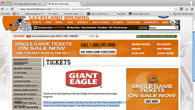 Browns single-game tickets to go on sale Thursday with NFL