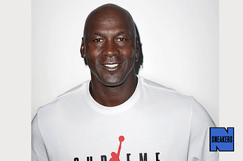 Michael Jordan Is Wearing a Supreme x Air Jordan T Shirt