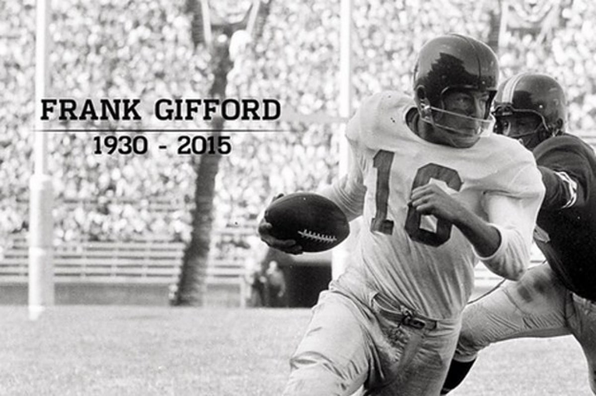 NFL - A sad day for all of football New York Giants legend Frank Gifford  has died at the age of 84. #RIPFrankGifford