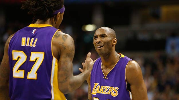 Jordan Hill talks about playing with Kobe. And by playing WITH Kobe we mean playing FOR Kobe.