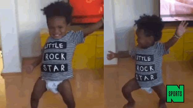 Torrey Smith's adorable 1-year-old son dances to "Hit the Quan"