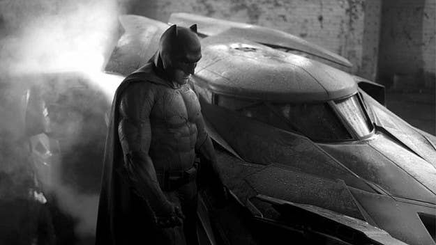 The Batmobile was seen on the set of 'Suicide Squad' last night, in a scene involving a car chase with the Joker and Harvey Quinn. 