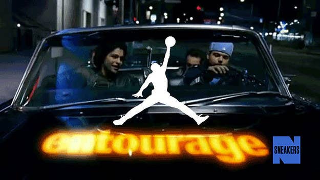 Jordan Brand just laced Mark Wahlberg with a special pair of "Entourage" Jordans.