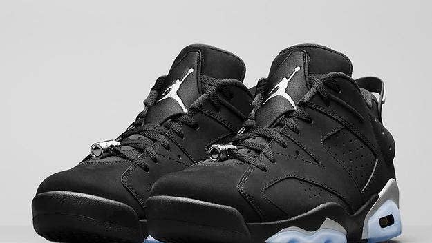 The "Black/Chrome" Air Jordan VI Low is releasing again this summer for the first time since 2002.