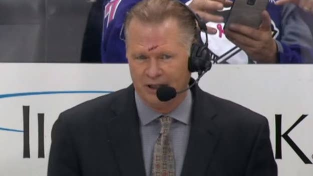 Brian Engblom caught a wicked scar while doing his job. 