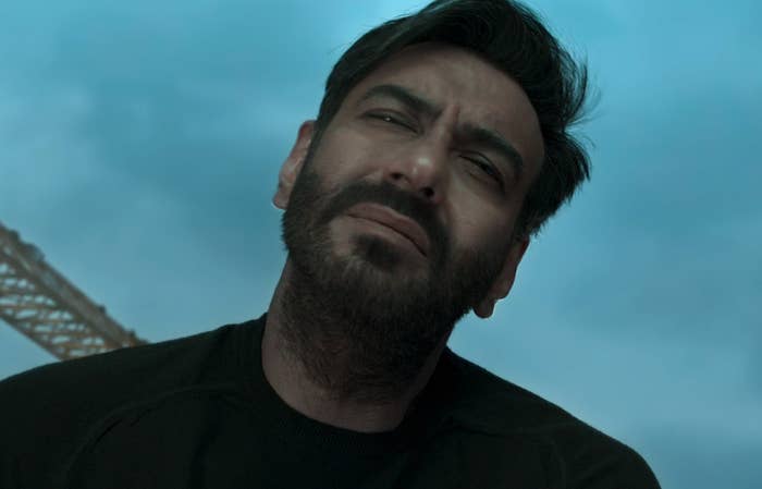 Ajay Devgn looking at something