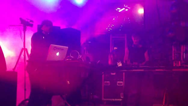 This was one of the biggest EDM moments at the 2013 SXSW Festival, where the SXSW Interactive conference (which featured Richie Hawtin and Deadmau5 talking "techno and technology") was to be capped off with a back-to-back "stripped-back techno set" from Hawtin and Deadmau5. From this amateur footage (which includes a random conversation with some guy who rocks glasses to "look sexy"), it looks like they delivered. Hopefully someone captured all of this set in video or audio form.