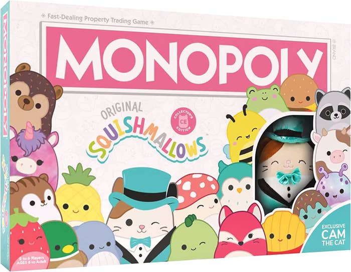 The Squishmallows Monopoly box
