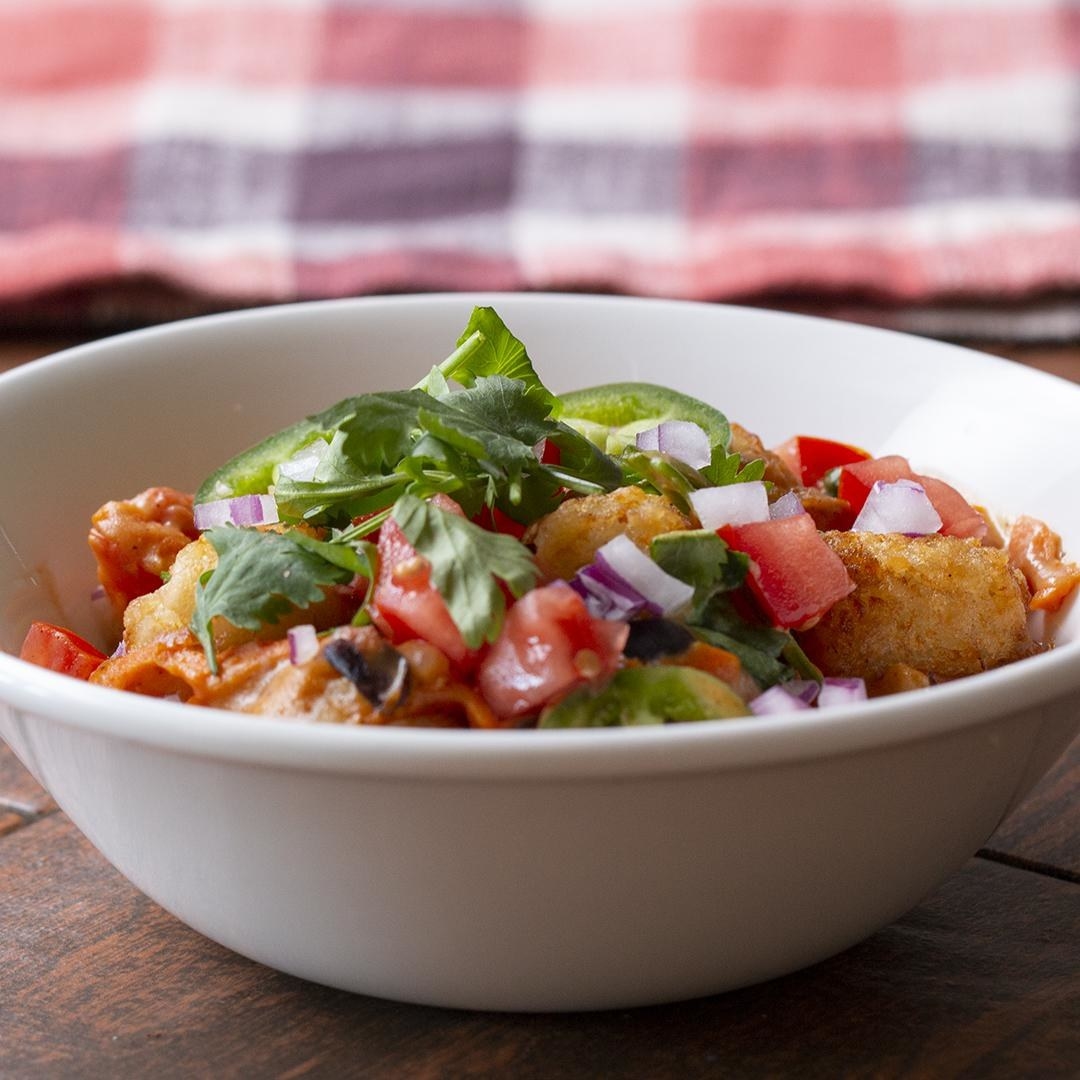 Southwestern Veggie-Packed Tater Tot Casserole