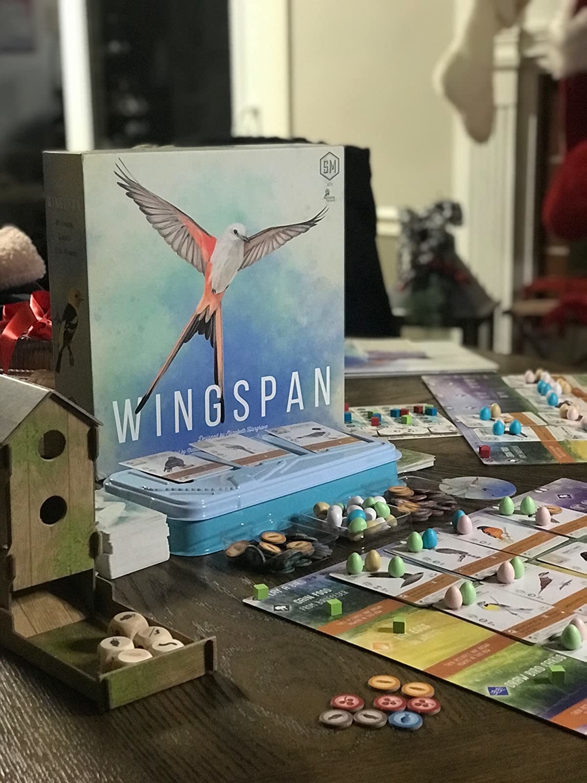 Reviewer&#x27;s photo of Wingspan being played