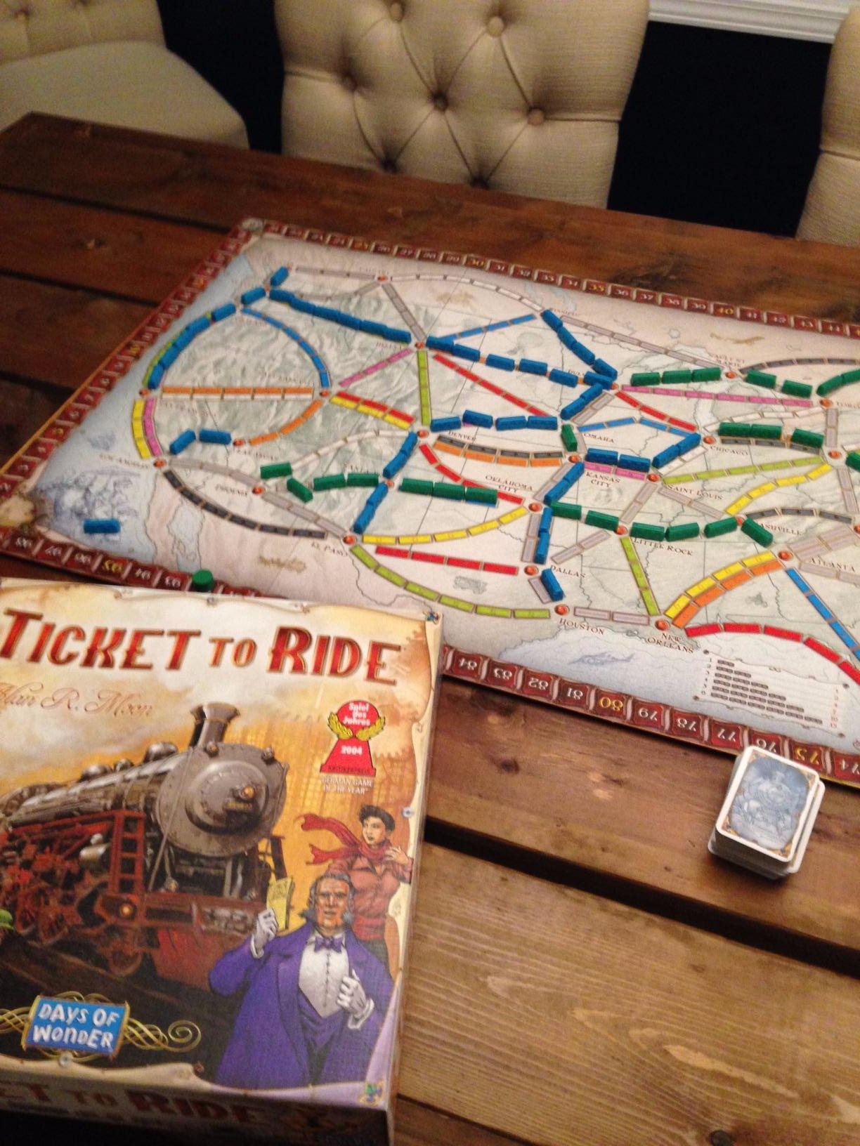 Reviewer&#x27;s photo of Ticket To Ride being played
