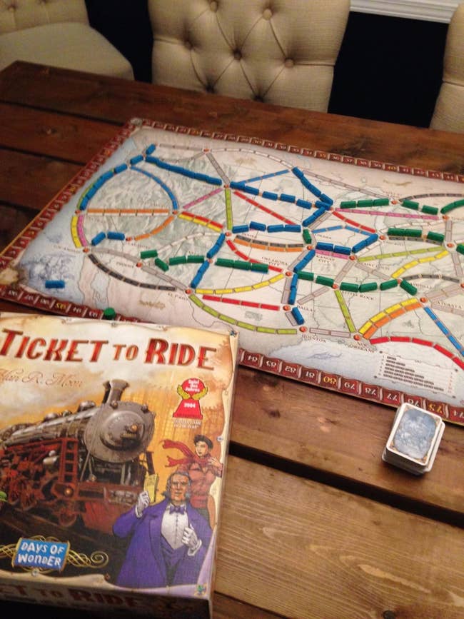 Reviewer's photo of Ticket To Ride being played