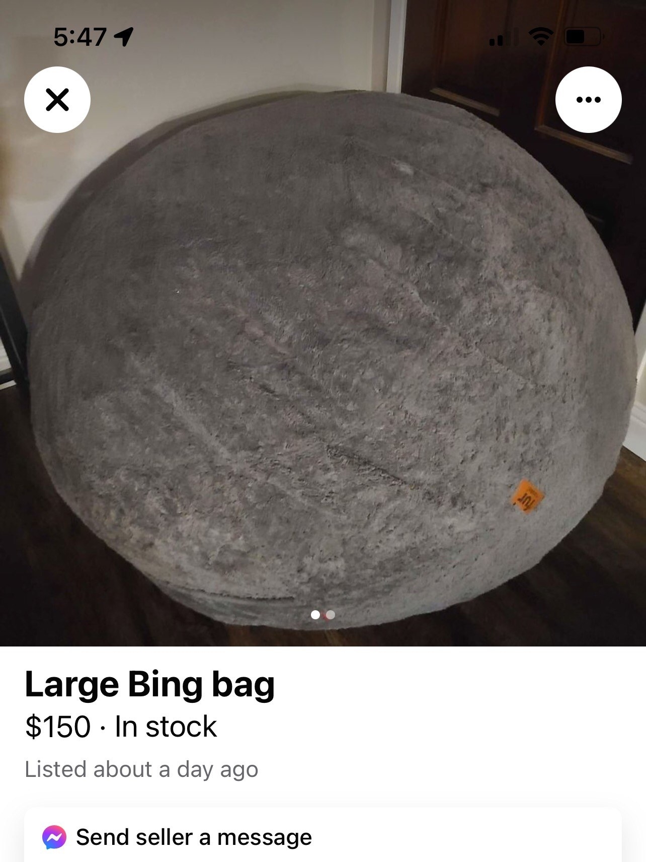 marketplace ad reading bing bags
