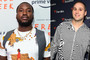 Meek Mill, Michael Rubin, and Kevin Hart are pictured