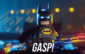 Lego Batman gasping