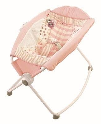 The Rock &#x27;n Play Sleeper, which is an inclined baby seat 
