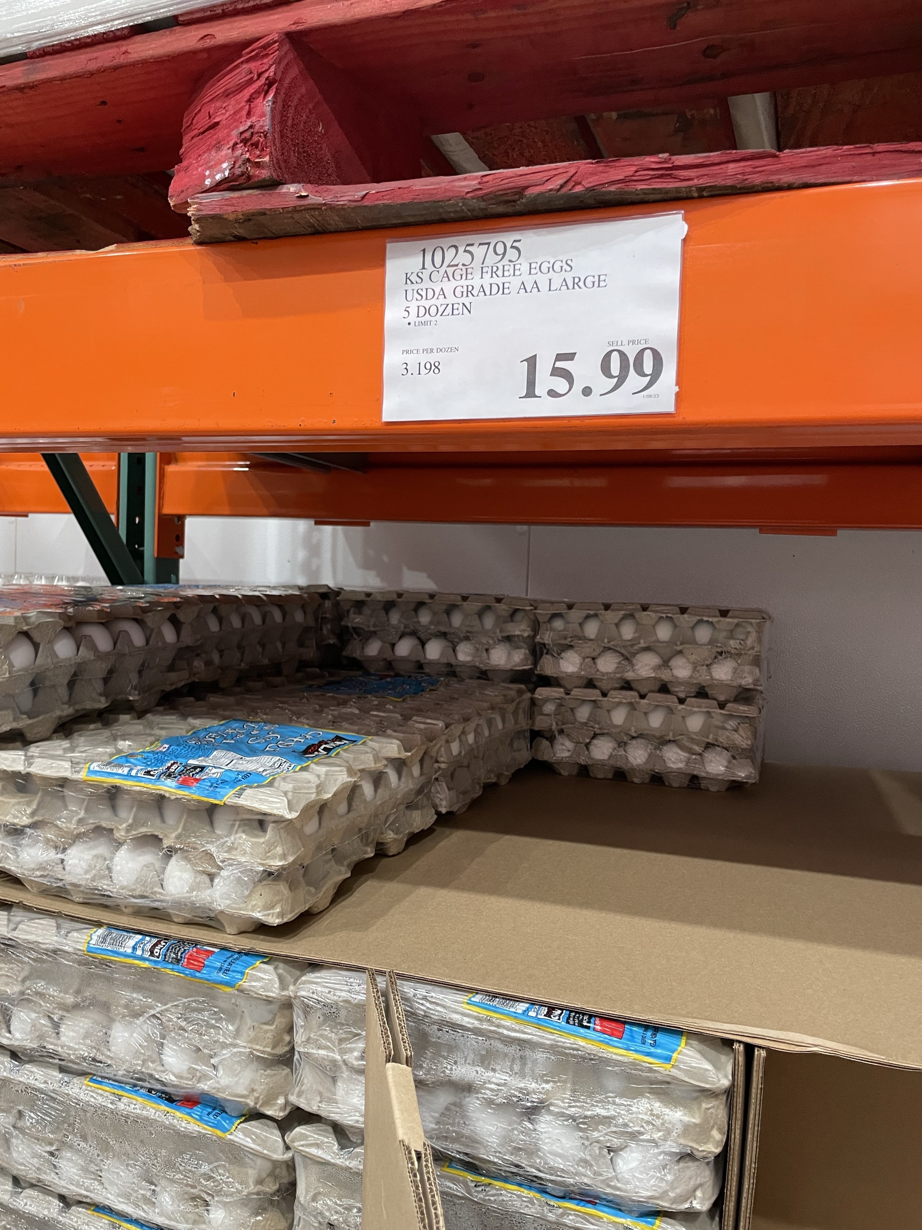 large pack of eggs