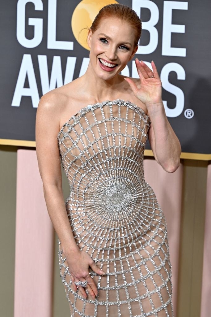 A close up on Jessica Chastain