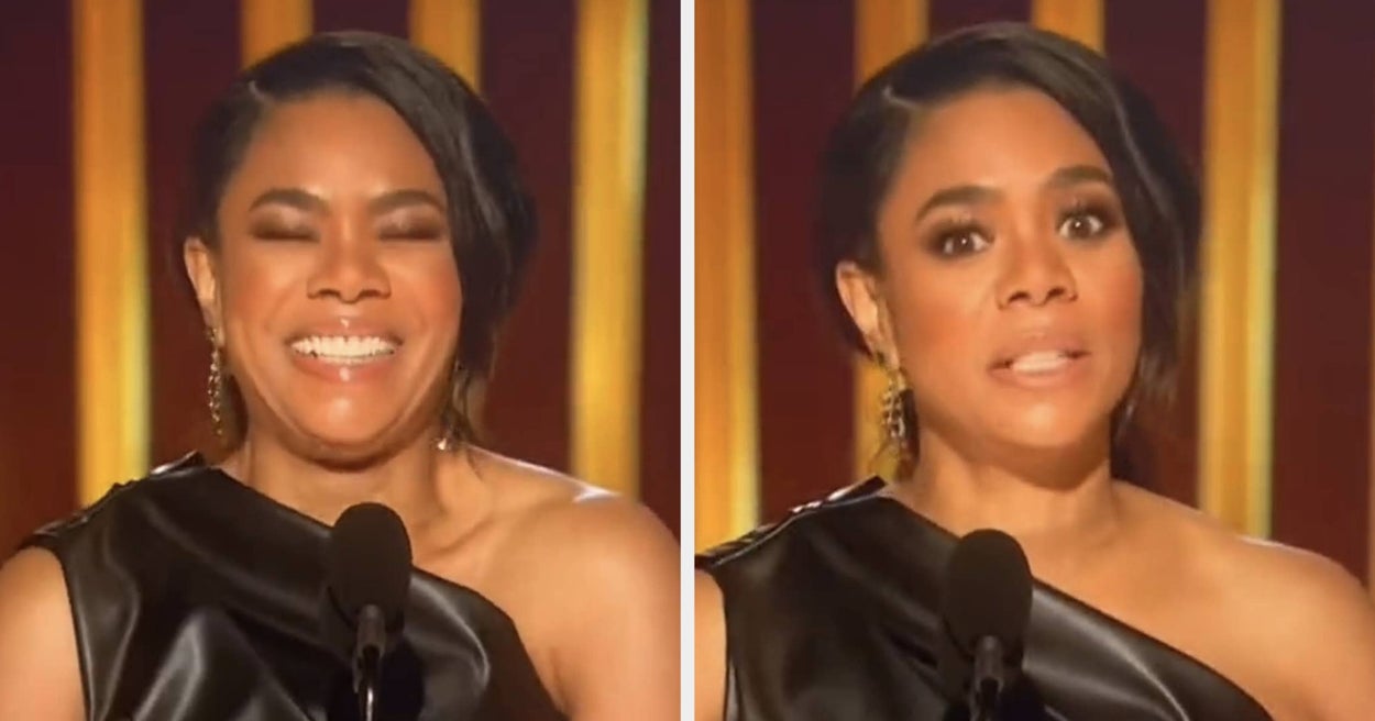 Regina Hall Goes Viral After Accepting Kevin Costner’s Golden Globe Regina Hall Goes Viral After Accepting Kevin Costner’s Golden Globe