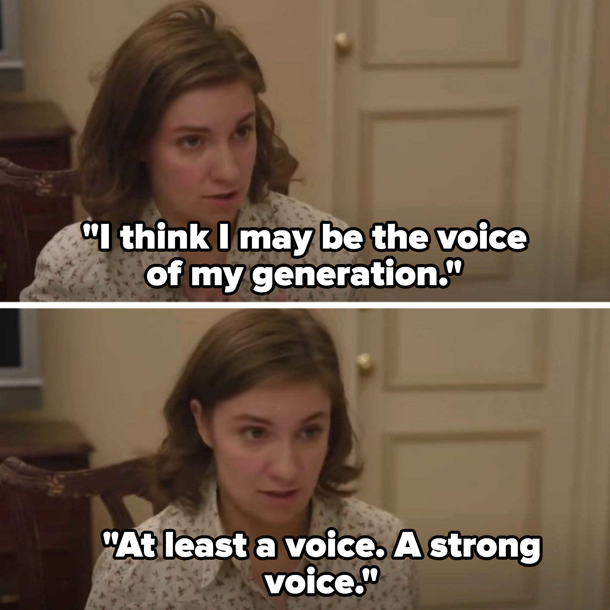 “我想我可能是我这一代的声音!”