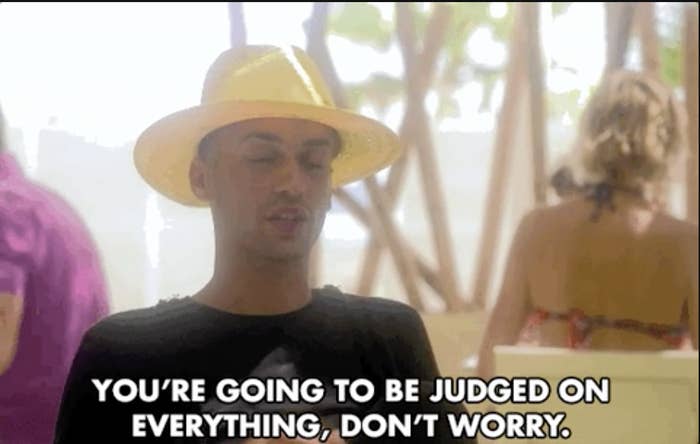 a man saying, "you're going to be judged on everything, don't worry."