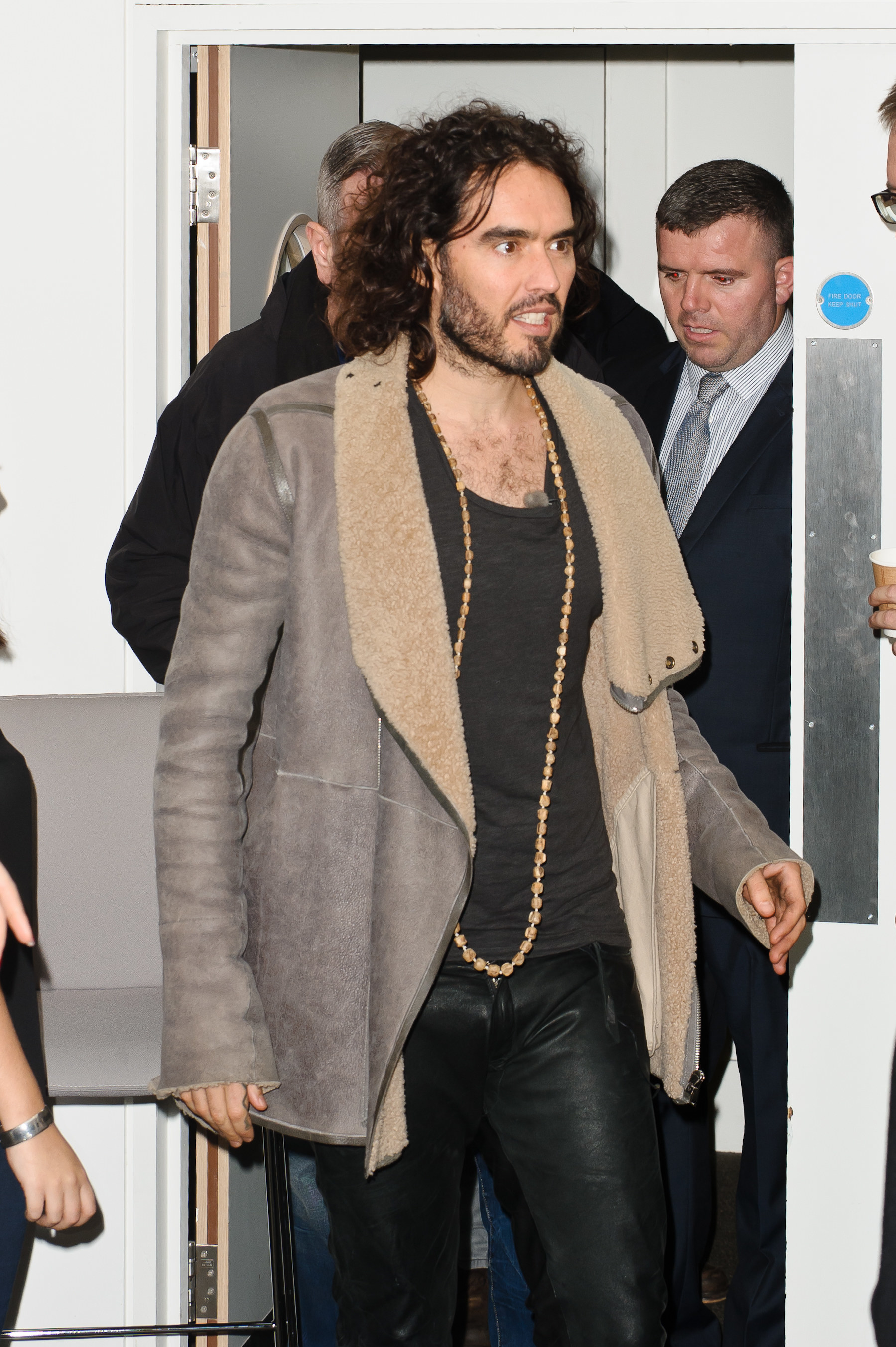 Russell Brand meets fans and signs copies of his book &#x27;Revolution&#x27; at Waterstone