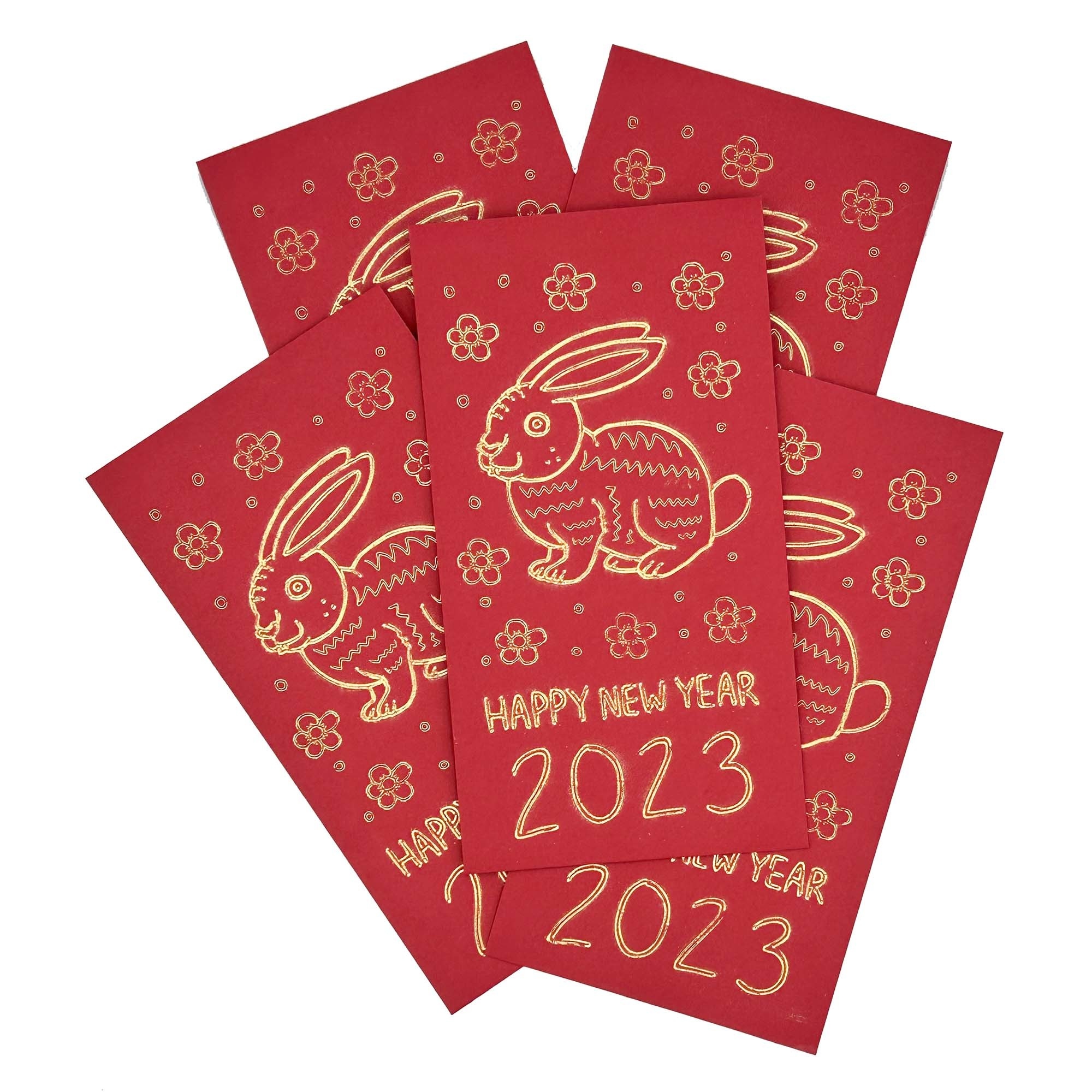 6 Year of Rabbit Red Envelopes, Arts & Crafts, Chinese New Year
